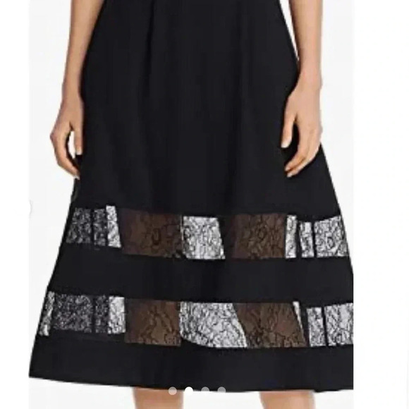 AIDAN MATTOX Spaghetti Strap Below The Knee Party Fit + Flare Dress - Picture 3 of 10